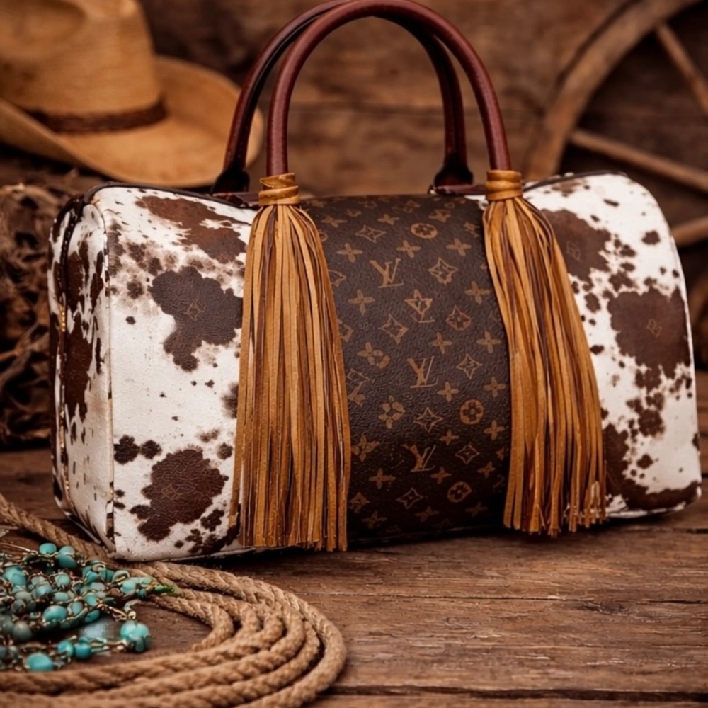 LV2-(PRE ORDER 5/15) Louis Vuitton Monogram Up-Cycled Satchel Cowhide